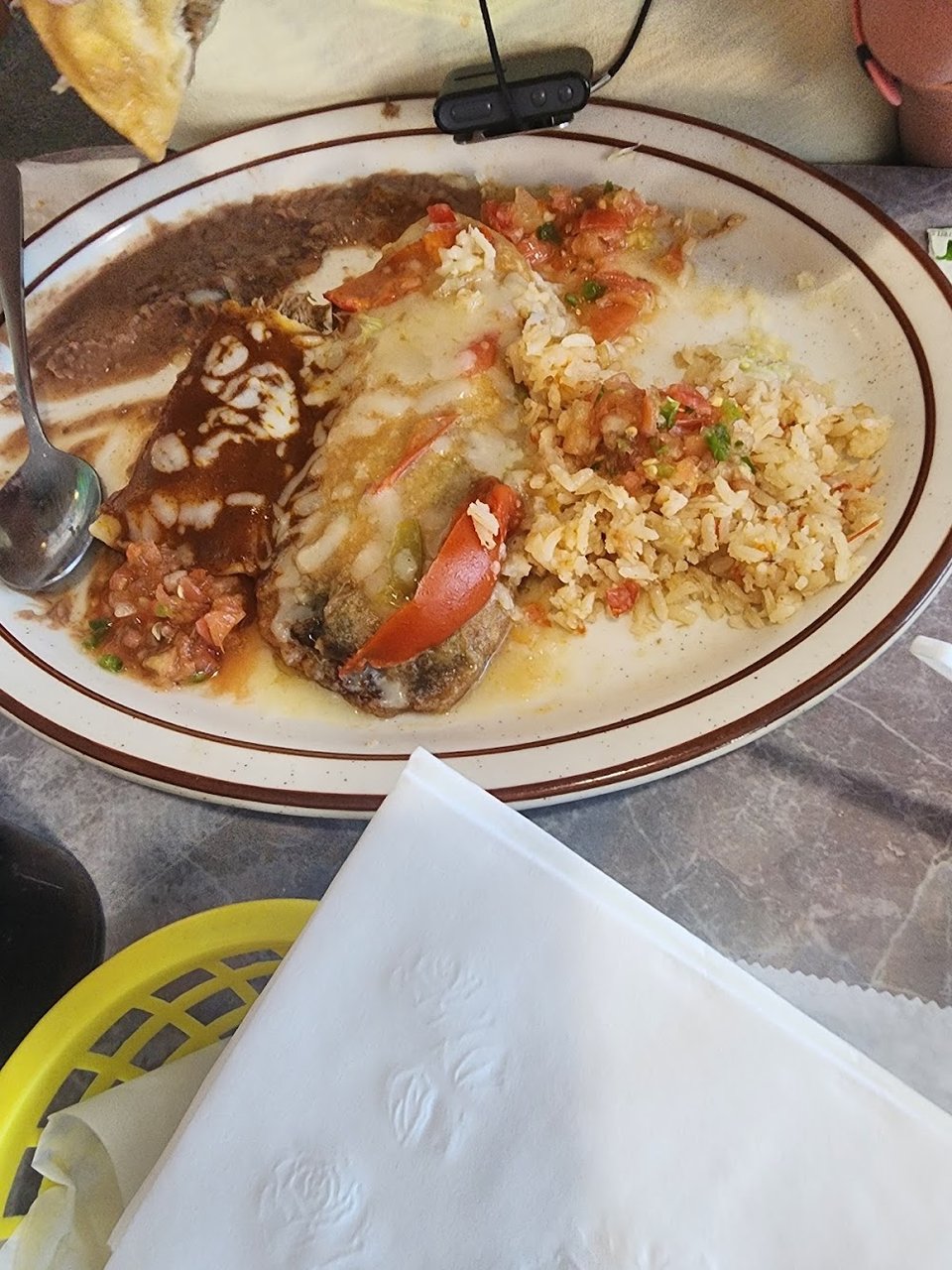 Enchiladasand Chile Relleno