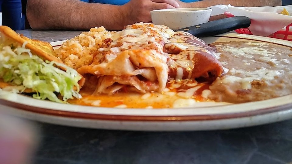 Enchilada and Wet Burrito